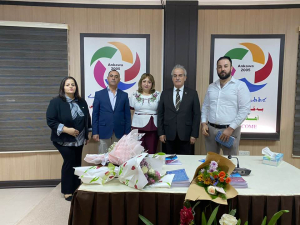 السكرتير العام لحزب بيت نهرين الديمقراطي يحضر حفل توقيع كتيب للكاتبة نضال يوسف