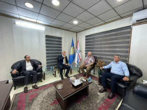 السكرتير العام لحزب بيت نهرين الديمقراطي يستقبل الكاتب سعيد لحدو