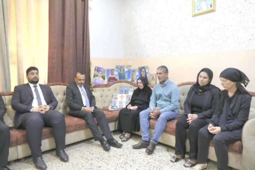 الأسدي يشمل ذوي ضحايا حريق الحمدانية بالإعانة