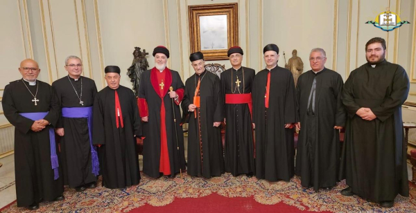 قداسة البطريرك مار آوا الثالث يلتقي غبطة البطريرك مار بشارة بطرس الراعي